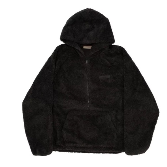 NWT Fear of God Essentials Polar Fleece Half Zip Hoodie - Picture 1 of 9